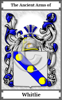 Whitlie Family Crest Download (JPG) Book Plated - 600 DPI