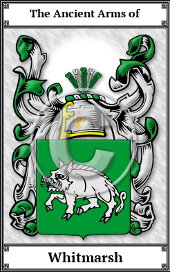 Whitmarsh Family Crest Download (JPG)  Book Plated - 150 DPI