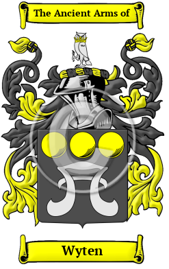 Wyten Family Crest/Coat of Arms