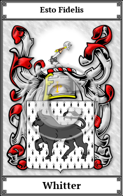 Whitter Family Crest Download (JPG)  Book Plated - 150 DPI