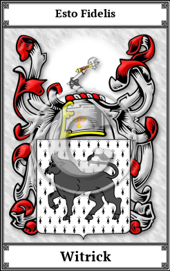 Witrick Family Crest Download (JPG)  Book Plated - 150 DPI