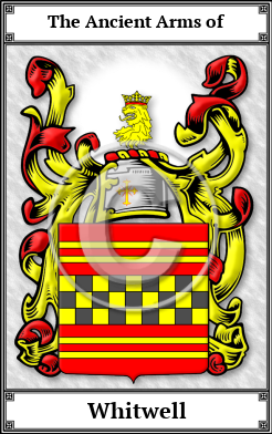 Whitwell Family Crest Download (JPG)  Book Plated - 150 DPI