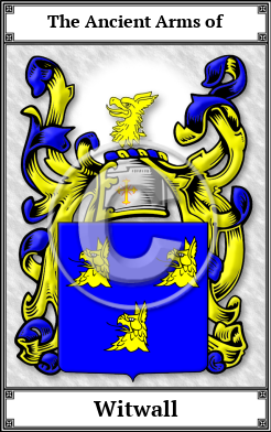 Witwall Family Crest Download (JPG)  Book Plated - 150 DPI