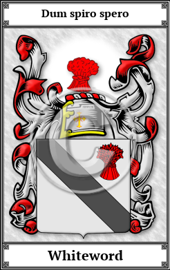 Whiteword Family Crest Download (JPG)  Book Plated - 150 DPI