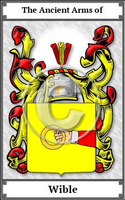 Wible Family Crest Download (JPG)  Book Plated - 150 DPI