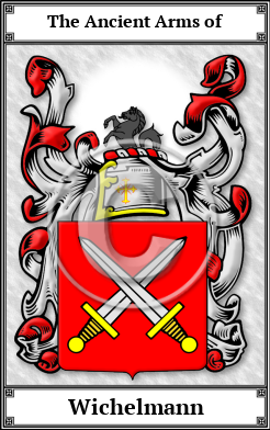 Wichelmann Family Crest Download (JPG)  Book Plated - 150 DPI
