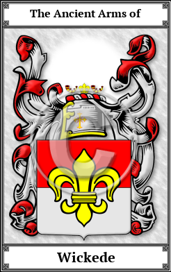 Wickede Family Crest Download (JPG)  Book Plated - 150 DPI