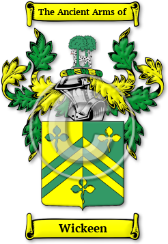 Wickeen Family Crest Download (jpg) Legacy Series - 150 DPI