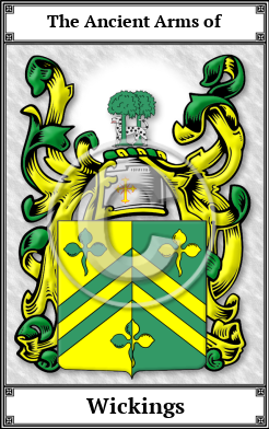 Wickings Family Crest Download (JPG)  Book Plated - 150 DPI