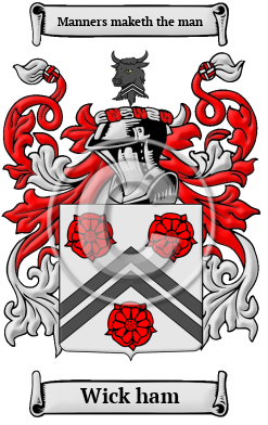 Wick ham Family Crest/Coat of Arms