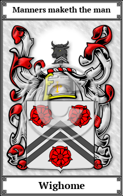 Wighome Family Crest Download (JPG)  Book Plated - 150 DPI
