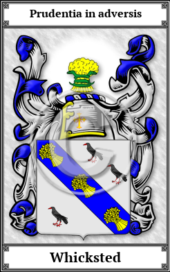 Whicksted Family Crest Download (JPG)  Book Plated - 150 DPI