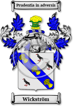 Wickström Family Crest Download (jpg) Legacy Series - 150 DPI