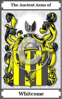 Whitcome Family Crest Download (JPG)  Book Plated - 150 DPI