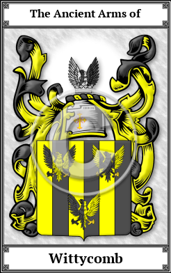 Wittycomb Family Crest Download (JPG) Book Plated - 600 DPI