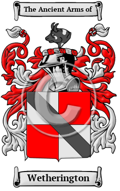 Wetherington Family Crest Download (jpg) Heritage Series - 150 DPI