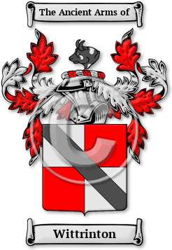 Wittrinton Family Crest Download (jpg) Legacy Series - 150 DPI