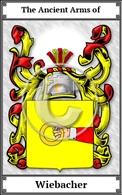 Wiebacher Family Crest Download (JPG) Book Plated - 600 DPI