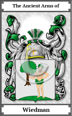 Wiedman Family Crest Download (JPG) Book Plated - 600 DPI