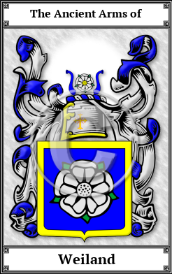 Weiland Family Crest Download (JPG)  Book Plated - 150 DPI