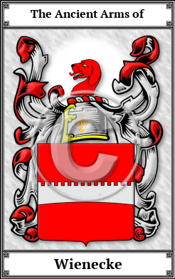 Wienecke Family Crest Download (JPG)  Book Plated - 150 DPI