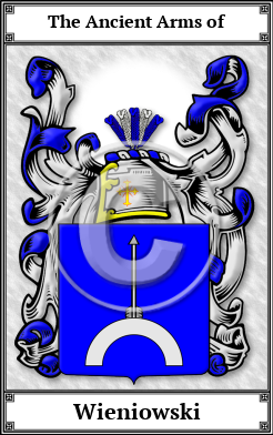 Wieniowski Family Crest Download (JPG)  Book Plated - 150 DPI