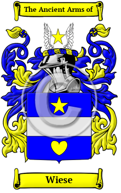 Wiese Family Crest/Coat of Arms