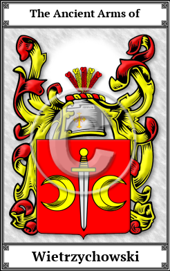 Wietrzychowski Family Crest Download (JPG)  Book Plated - 150 DPI