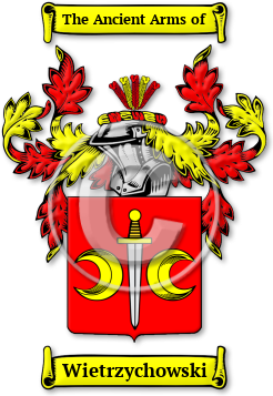 Wietrzychowski Family Crest Download (jpg) Legacy Series - 150 DPI