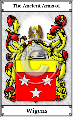 Wigens Family Crest Download (JPG)  Book Plated - 150 DPI