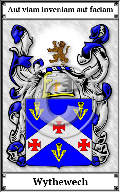 Wythewech Family Crest Download (JPG)  Book Plated - 150 DPI