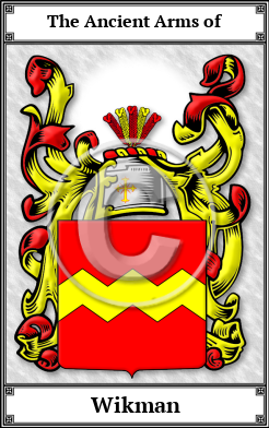 Wikman Family Crest Download (JPG)  Book Plated - 150 DPI