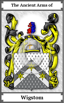 Wigstom Family Crest Download (JPG)  Book Plated - 150 DPI