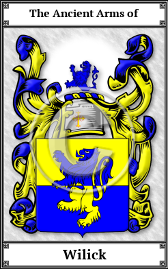 Wilick Family Crest Download (JPG)  Book Plated - 150 DPI