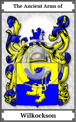 Wilkockson Family Crest Download (JPG)  Book Plated - 150 DPI
