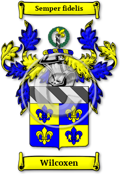 Wilcoxen Family Crest Download (jpg) Legacy Series - 150 DPI