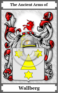 Wallberg Family Crest Download (JPG)  Book Plated - 150 DPI