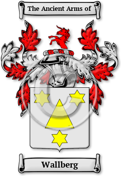 Wallberg Family Crest Download (jpg) Legacy Series - 150 DPI