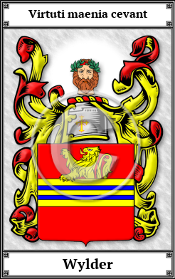 Wylder Family Crest Download (JPG)  Book Plated - 150 DPI