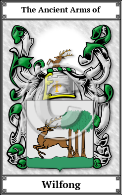 Wilfong Family Crest Download (JPG) Book Plated - 600 DPI