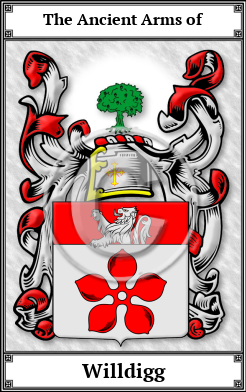 Willdigg Family Crest Download (JPG)  Book Plated - 150 DPI
