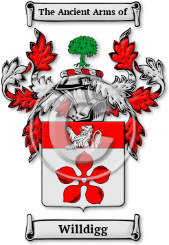 Willdigg Family Crest Download (jpg) Legacy Series - 150 DPI