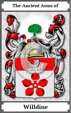 Willdine Family Crest Download (JPG)  Book Plated - 150 DPI