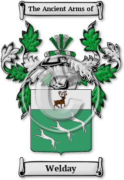 Welday Family Crest Download (jpg) Legacy Series - 150 DPI