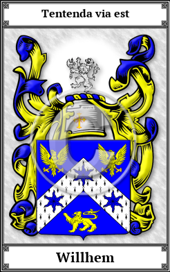 Willhem Family Crest Download (JPG)  Book Plated - 150 DPI