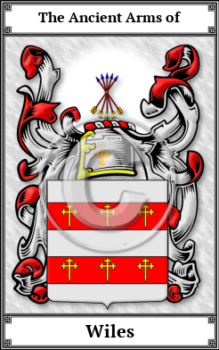 Wiles Family Crest Download (JPG)  Book Plated - 150 DPI