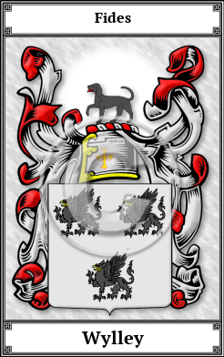 Wylley Family Crest Download (JPG) Book Plated - 600 DPI