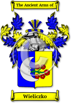 Wieliczko Family Crest Download (jpg) Legacy Series - 150 DPI