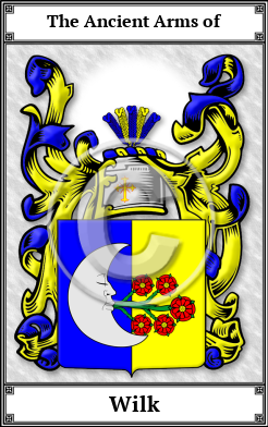 Wilk Family Crest Download (JPG)  Book Plated - 150 DPI