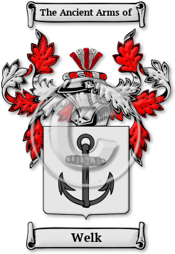 Welk Family Crest Download (jpg) Legacy Series - 150 DPI